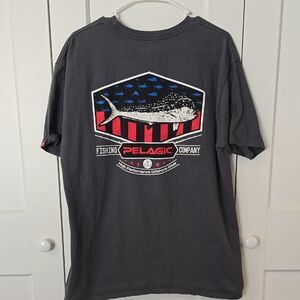 Pelagic Men's Dark Gray Graphic Tee